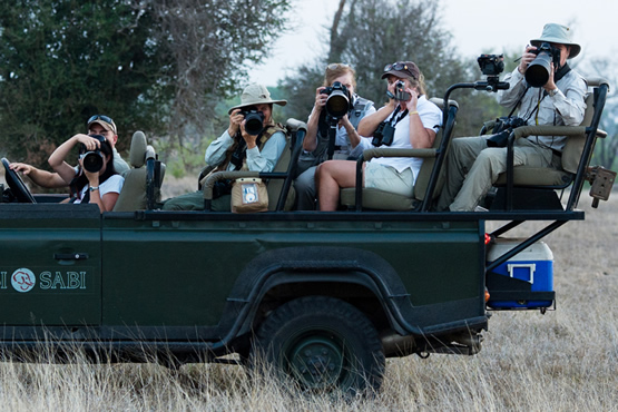 photography from open jeep safari vehicles