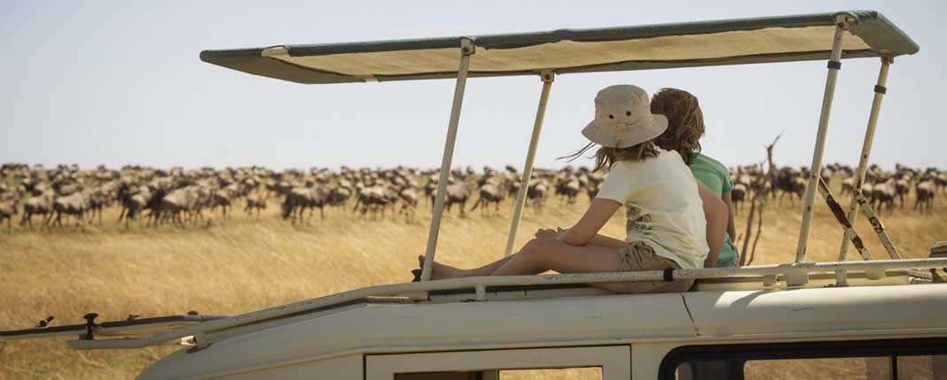 On Kenya safari with children